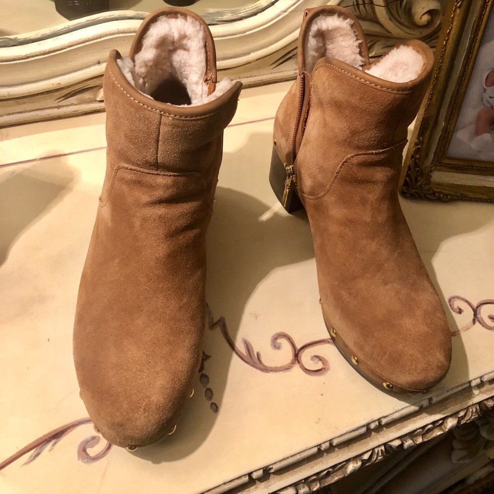 Ugg studded suede booties size 8